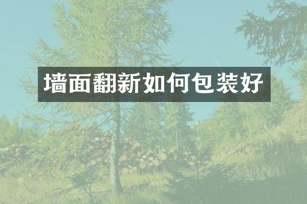 墙面翻新如何包装好