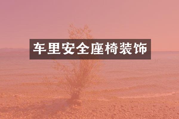 车里安全座椅装饰