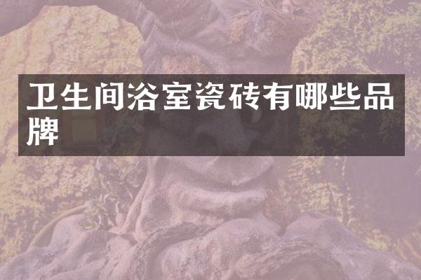 卫生间浴室瓷砖有哪些品牌