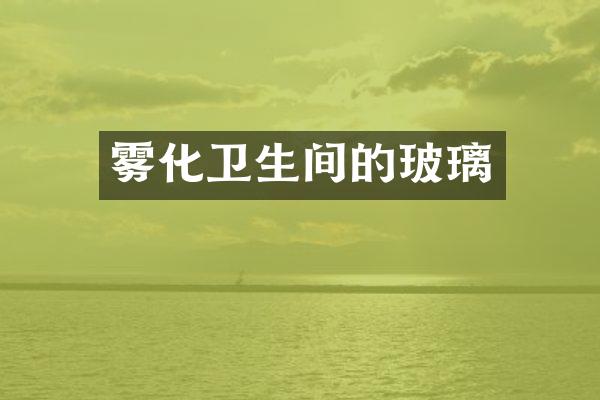 雾化卫生间的玻璃