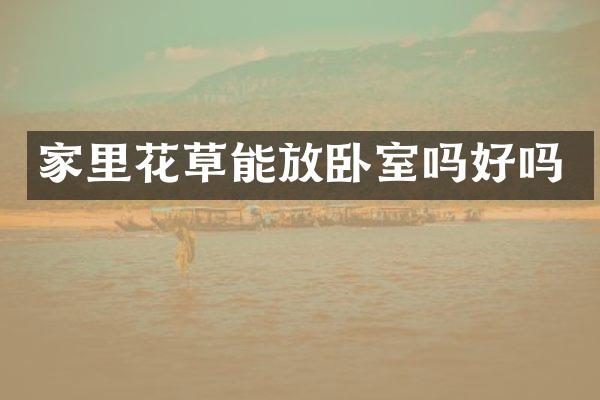 家里花草能放卧室吗好吗
