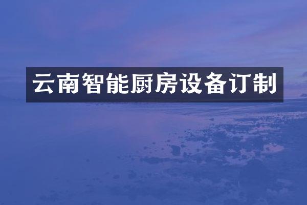 云南智能厨房设备订制
