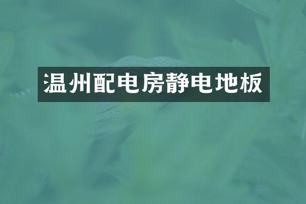 温州配电房静电地板