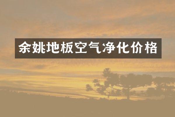 余姚地板空气净化价格