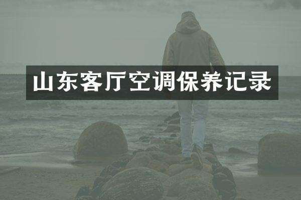 山东客厅空调保养记录