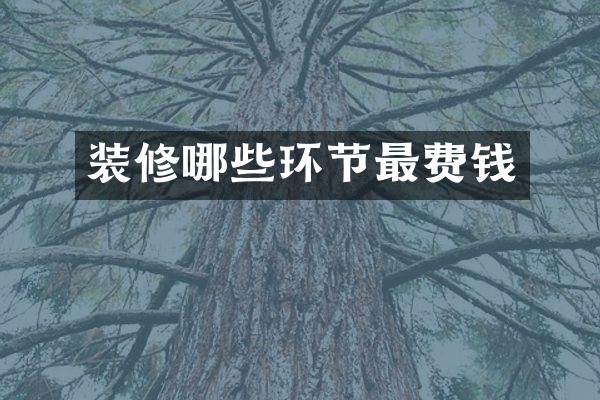 装修哪些环节最费钱