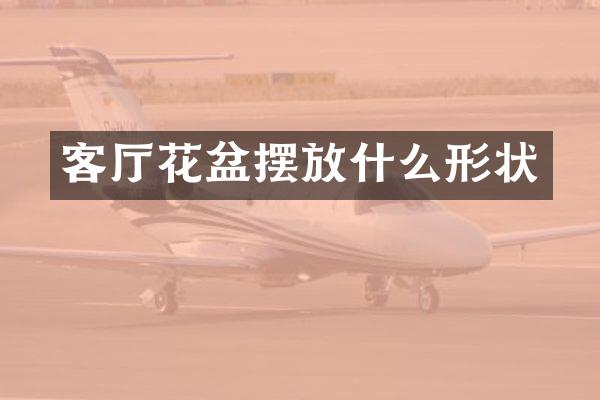 客厅花盆摆放什么形状