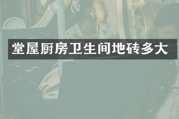 堂屋厨房卫生间地砖多大