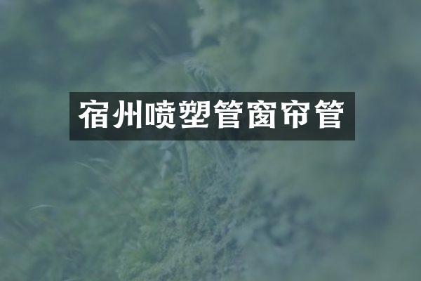 宿州喷塑管窗帘管