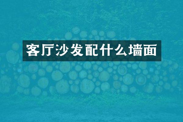 客厅沙发配什么墙面