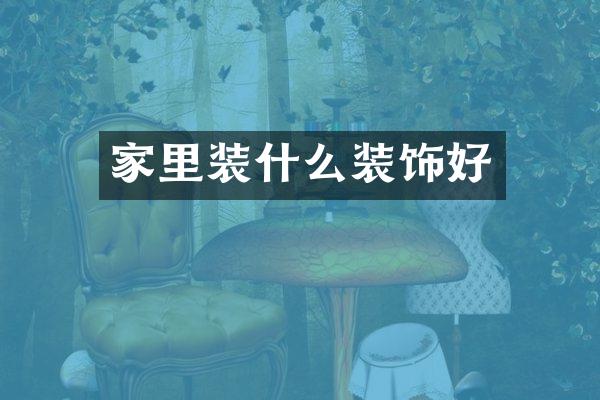 家里装什么装饰好