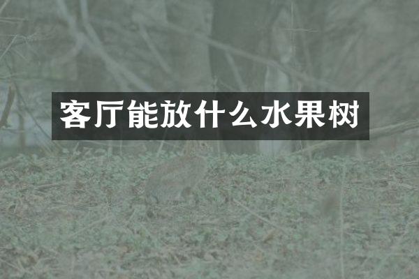 客厅能放什么水果树