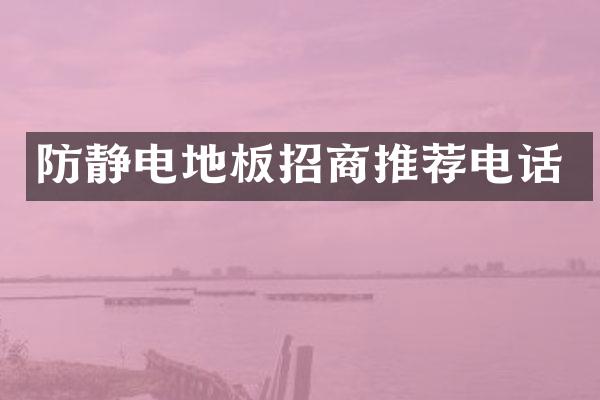 防静电地板招商推荐电话