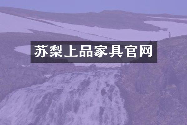 苏梨上品家具官网