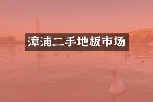 漳浦二手地板市场