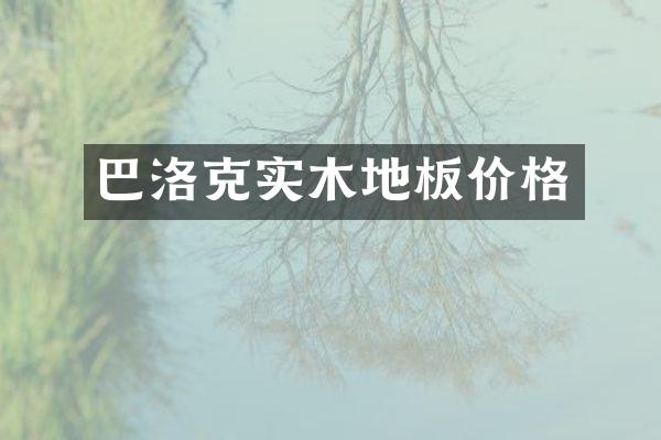 巴洛克实木地板价格