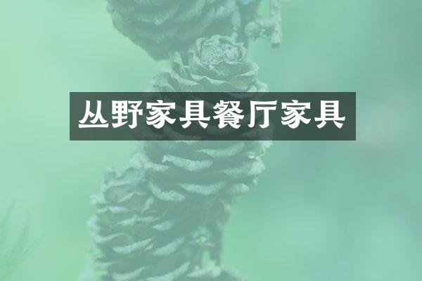 丛野家具餐厅家具