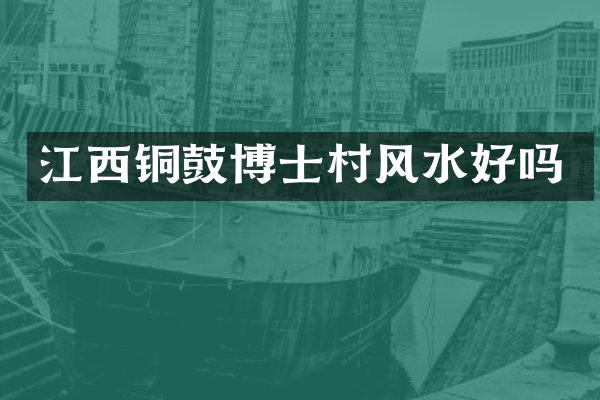 江西铜鼓博士村风水好吗