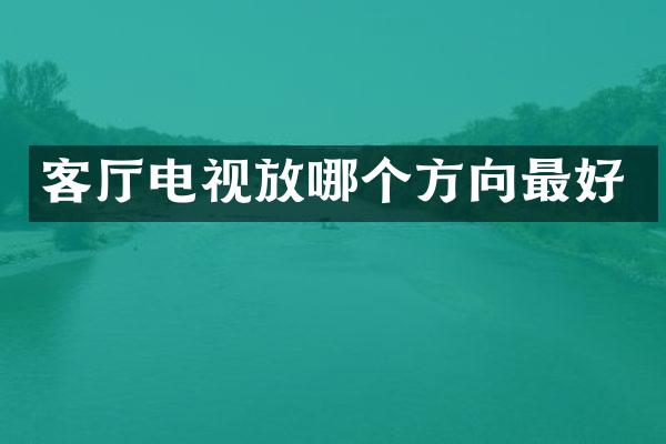 客厅电视放哪个方向最好