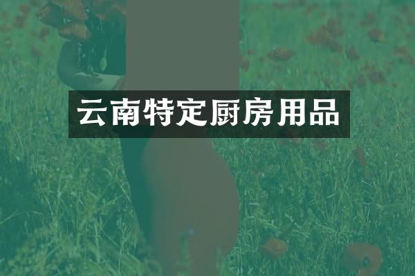 云南特定厨房用品
