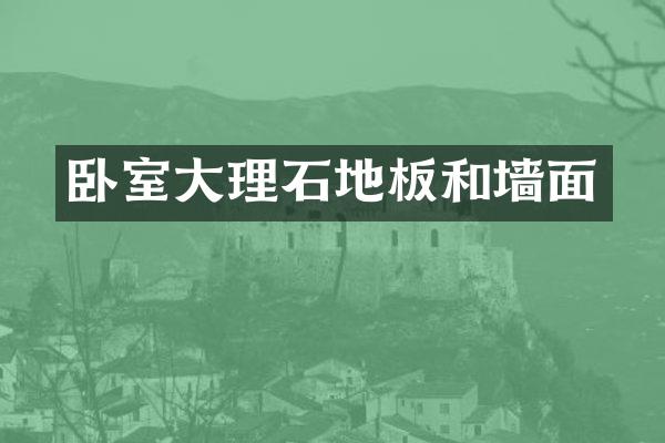 卧室大理石地板和墙面