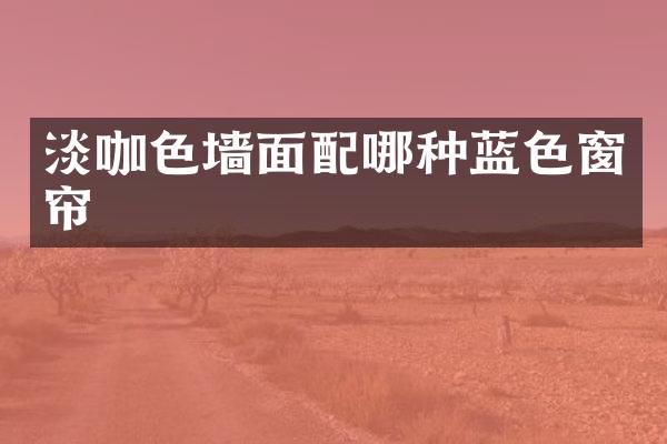 淡咖色墙面配哪种蓝色窗帘