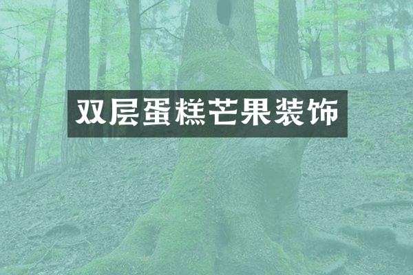 双层蛋糕芒果装饰