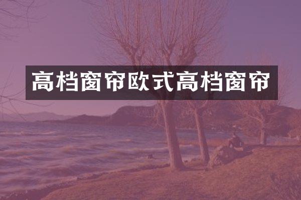 高档窗帘欧式高档窗帘