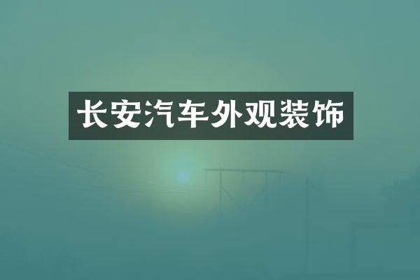 长安汽车外观装饰