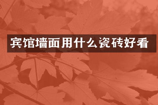宾馆墙面用什么瓷砖好看