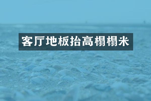客厅地板抬高榻榻米