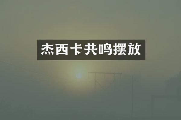 杰西卡共鸣摆放