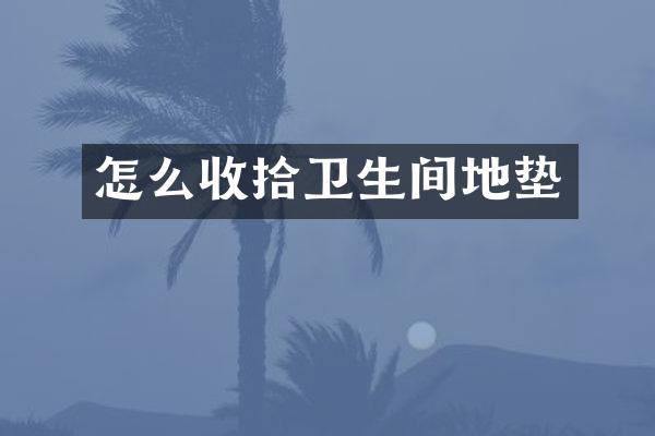 怎么收拾卫生间地垫