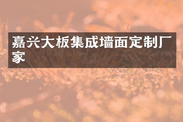 嘉兴大板集成墙面定制厂家