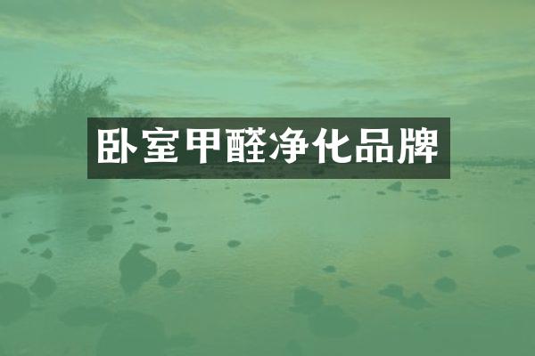 卧室甲醛净化品牌