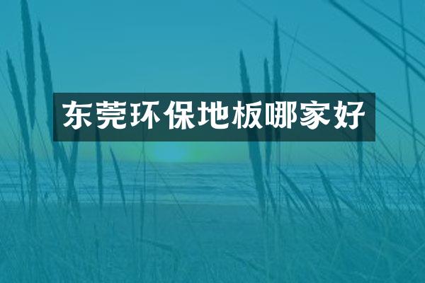 东莞环保地板哪家好