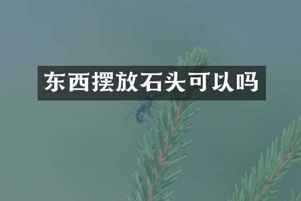东西摆放石头可以吗