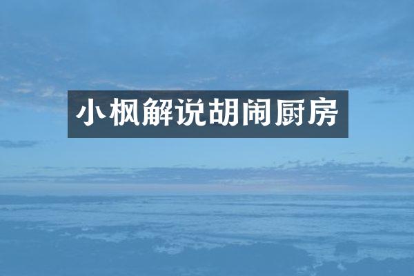 小枫解说胡闹厨房