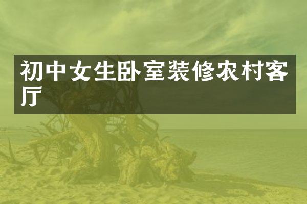 初中女生卧室装修农村客厅