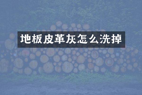 地板皮革灰怎么洗掉
