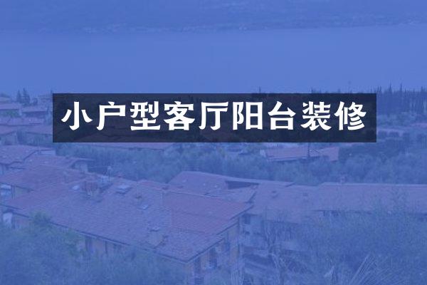 小户型客厅阳台装修
