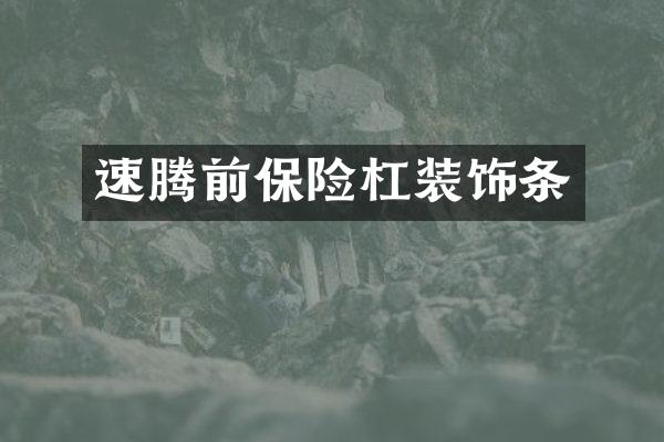 速腾前保险杠装饰条