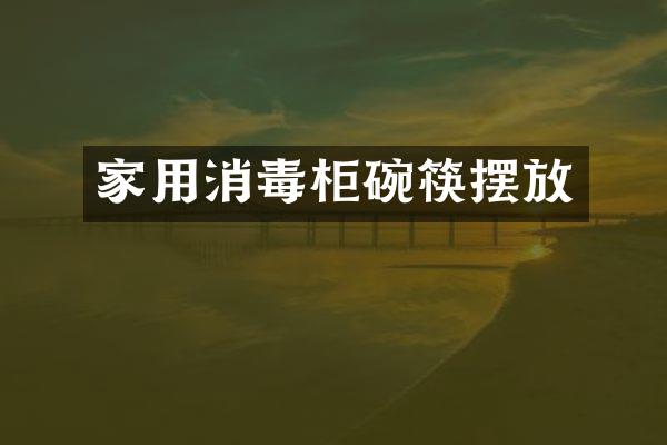 家用消毒柜碗筷摆放