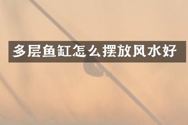 多层鱼缸怎么摆放风水好