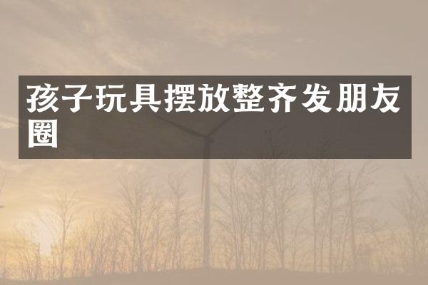 孩子玩具摆放整齐发朋友圈