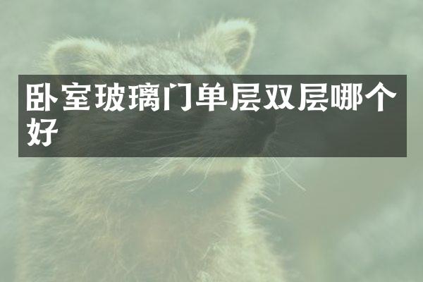 卧室玻璃门单层双层哪个好