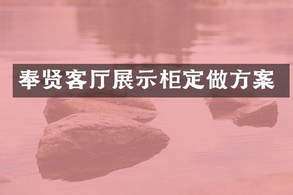 奉贤客厅展示柜定做方案