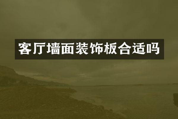 客厅墙面装饰板合适吗
