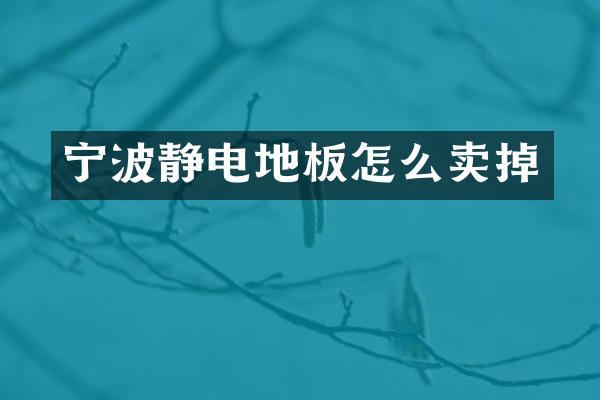 宁波静电地板怎么卖掉
