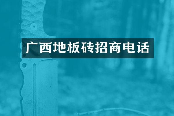 广西地板砖招商电话